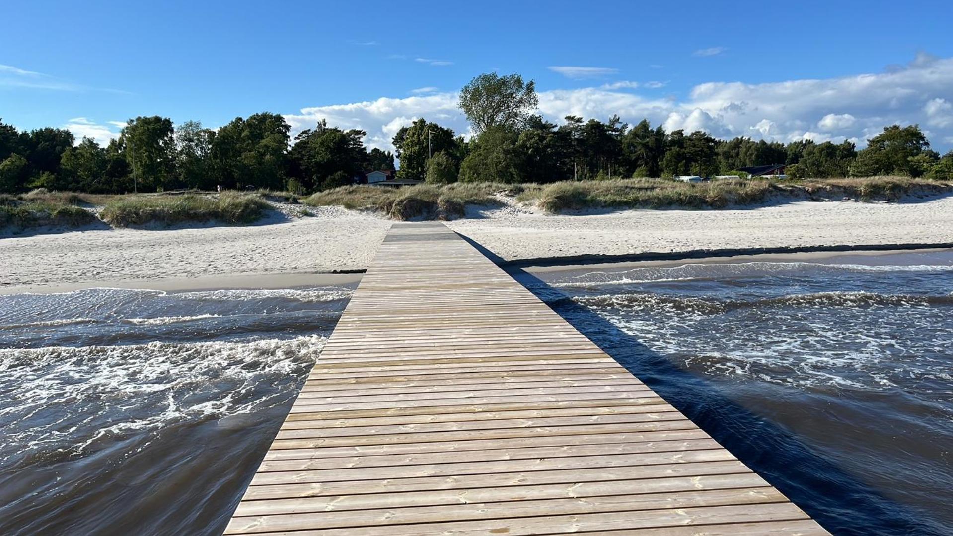 Strandboende Beddinge Strand Kültér fotó